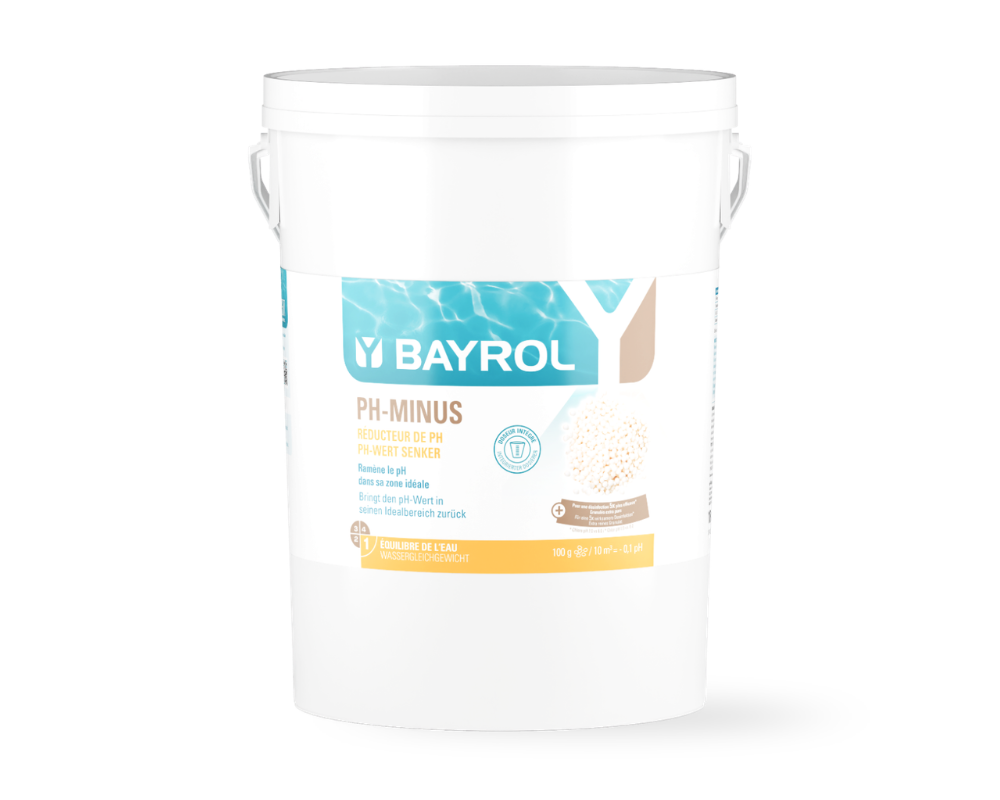 Bayrol pH-Minus 18 kg | schnell lösliches Säuregranulat | pH Granulat | pH-Senker | wirksame Desinfektion des Poolwassers | Wasserpflege | Poolpflege