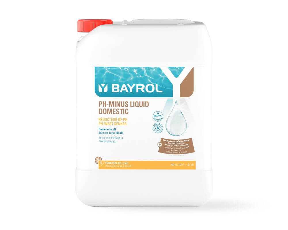 Bayrol pH-Minus Liquid Domestic 14,9% flüssiges Konzentrat 20 Liter | zur pH-Wert-Senkung | 14,9% Schwefelsäure | für automatische Dosiersysteme