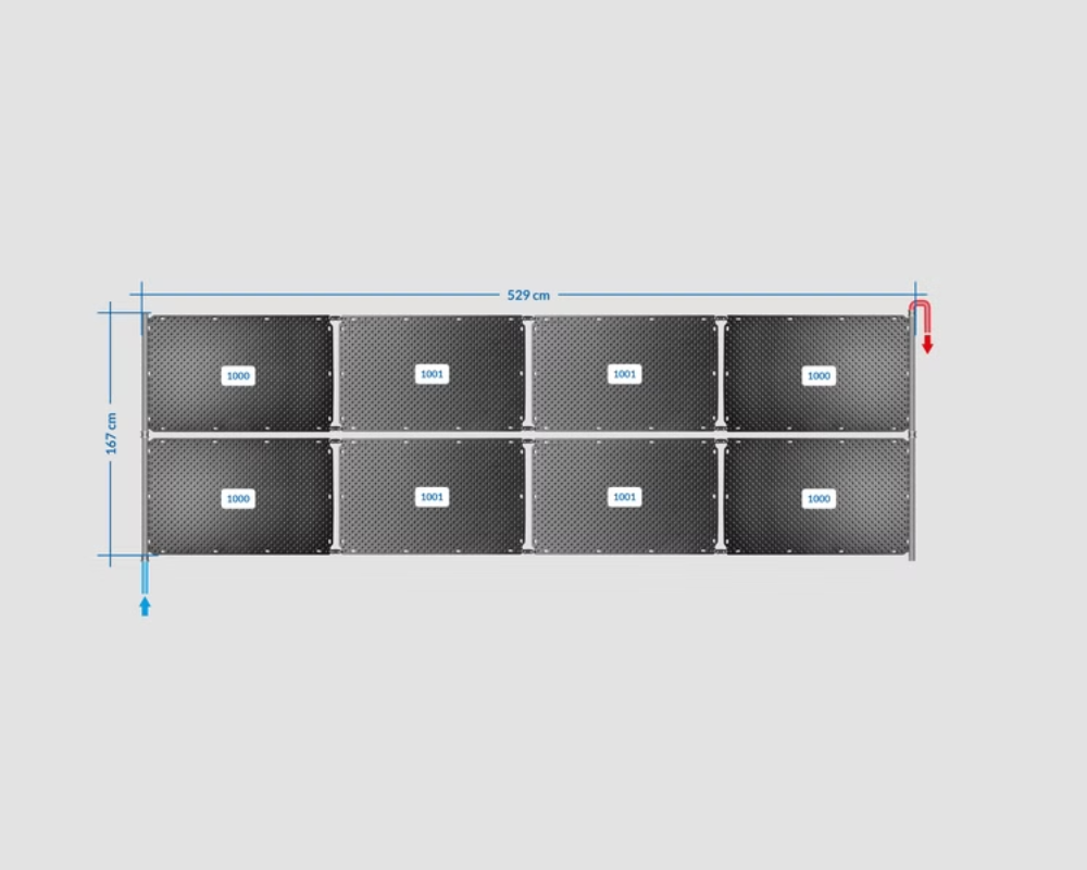 OKU Solarabsorber Pool-Solarheizung SET 16a