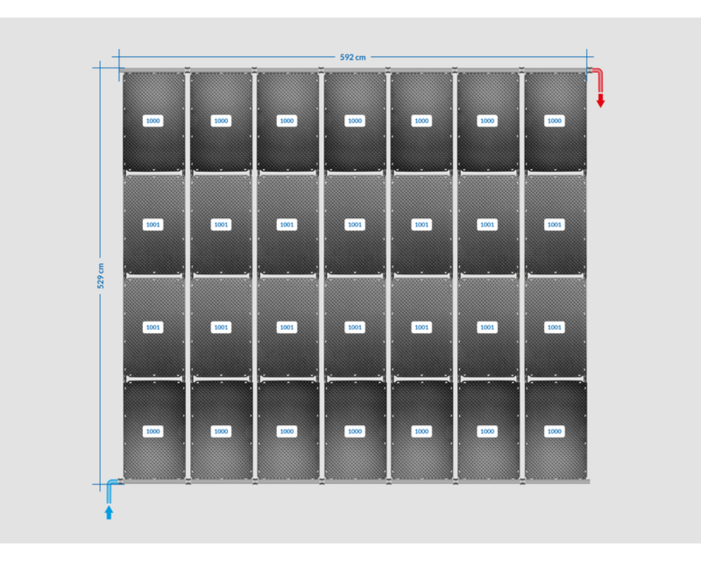 OKU Solarabsorber Pool-Solarheizung SET 56