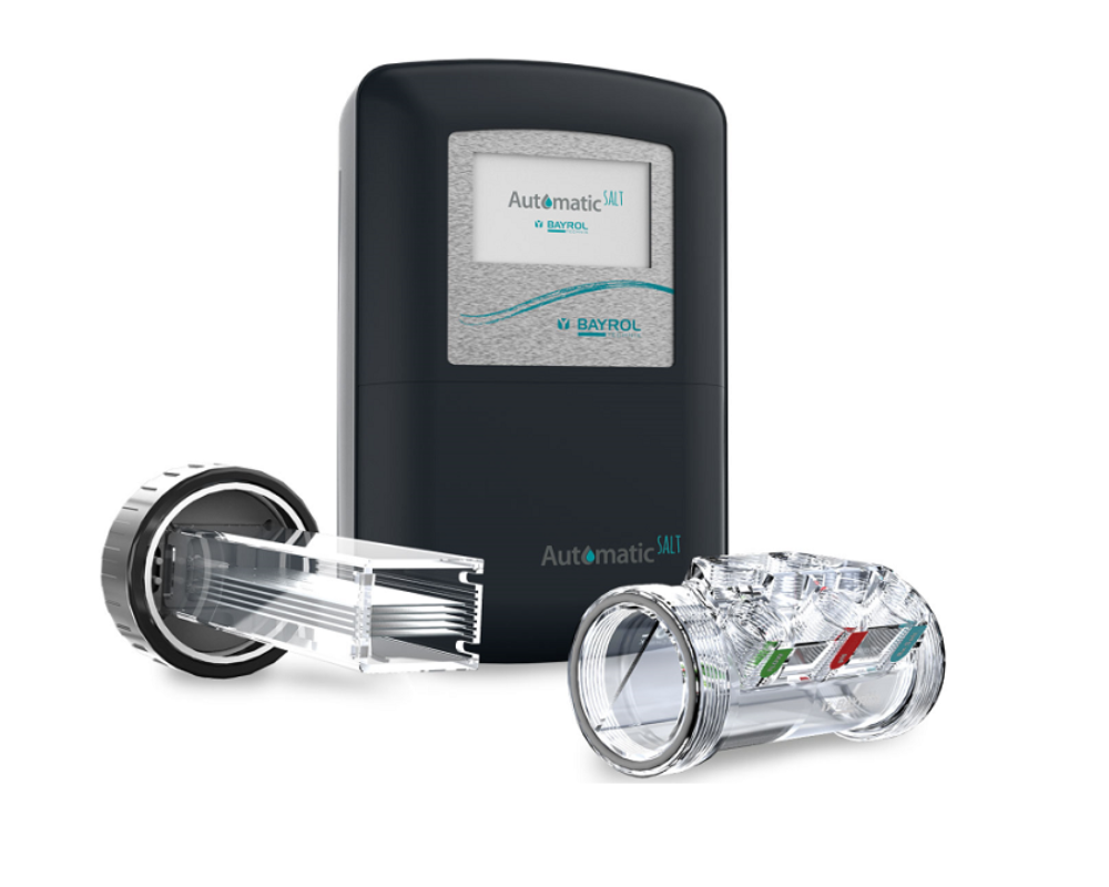 BAYROL Automatic Salt AS5 Salzelektrolyse mit WiFi-Modul | Salzelektrolyse Komplett System mit WLAN-Anbindung | Desinfektionsregulierung | Elektrolyse