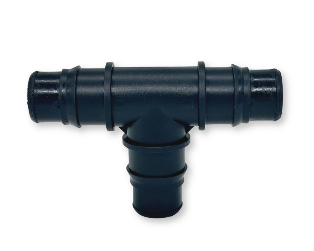 T-Stück Ø 32/38 mm 90° schwarz Bypass Solar