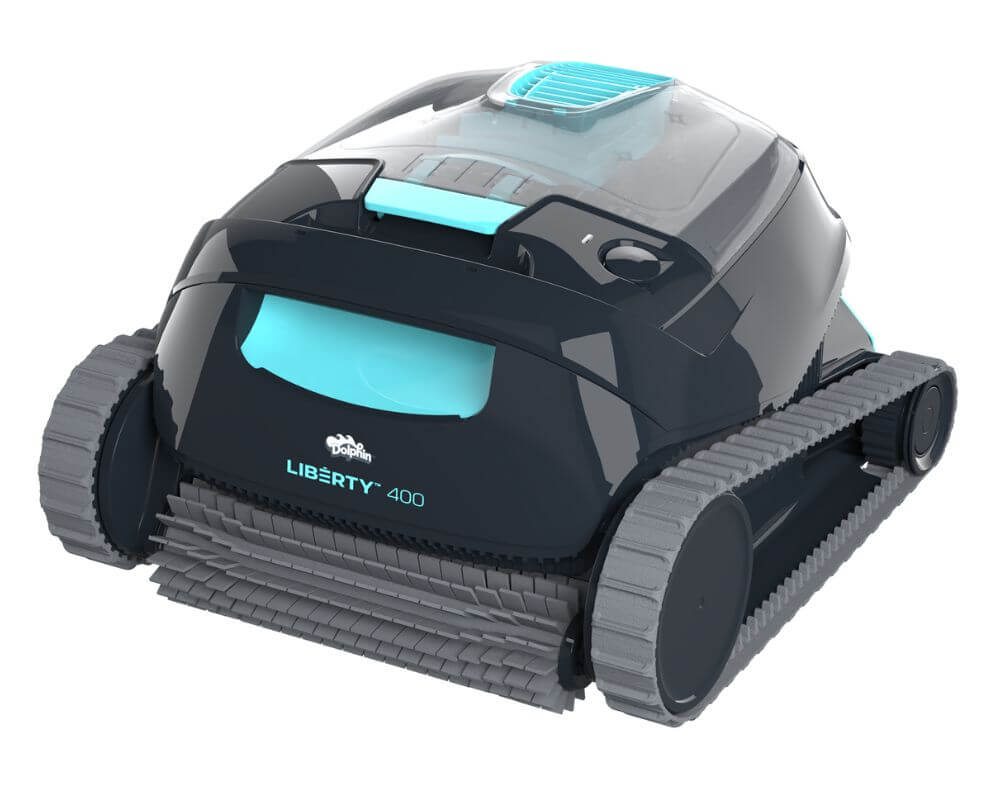 Dolphin LIBERTY 400 Poolroboter kabellos | Akku Poolsauger | induktives Laden | ECO-Modus | Click-Up Funktion für einfache Entnahme | App-Steuerung