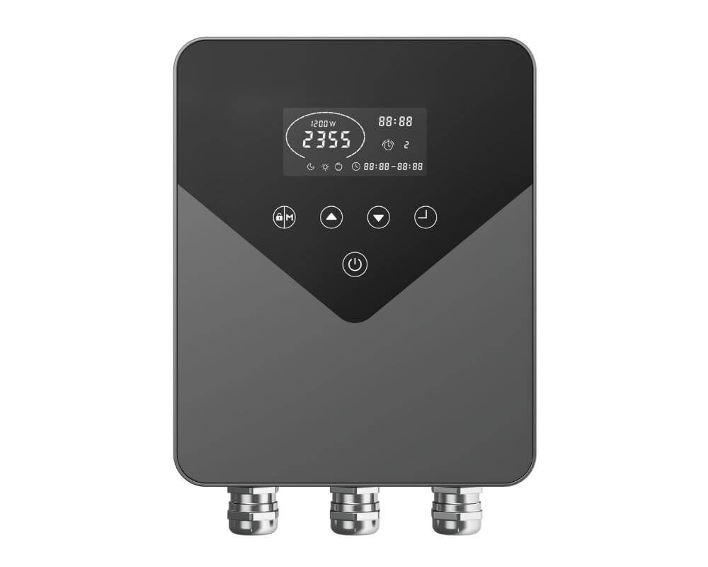 iSaverX Frequenzumrichter mit Touchscreen für Poolpumpen von Aquagem | Frequenzsteuerung für 230V Pumpen | bis 80% Energie sparen | mit Zeitschaltuhr