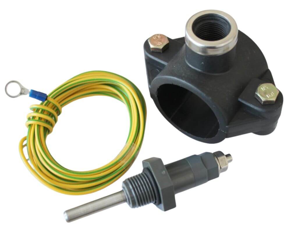 BAYROL Erdungs-Kit bestehend aus Erdungs-Stift inkl. 2 m Erdungskabel und Anbohrschelle 50 mm I Reduzierung von Störspannungen und falschen Redox- und