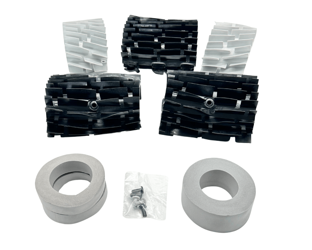 PVC Bürstenset "high traction" Power 4.0, Power 4.0 Plus & Power Battery | Original Ersatzteil für Meranus Poolroboter | für 8streme | 