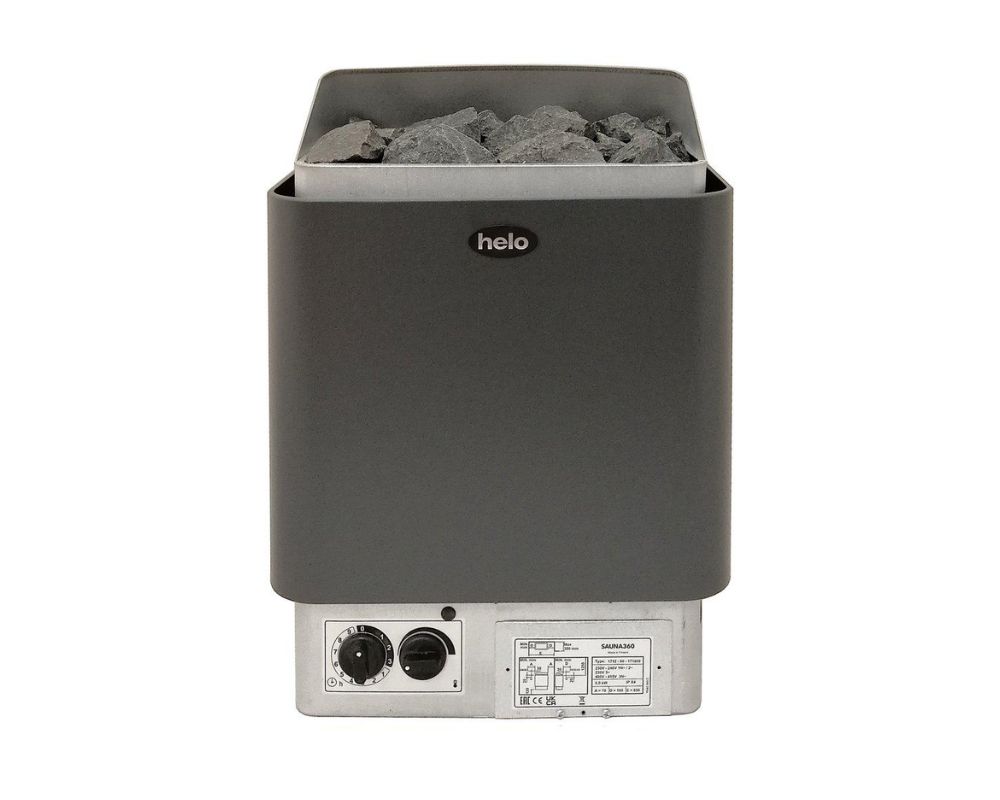 Helo CUP Saunaofen Graphite,kompakter Klassiker kleine&mittlere Saunen H-004709