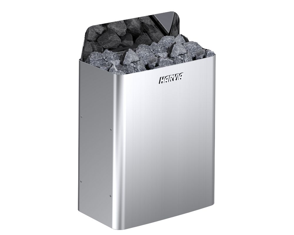 Harvia THE WALL Saunaofen silverSTEEL ohne Steuerung