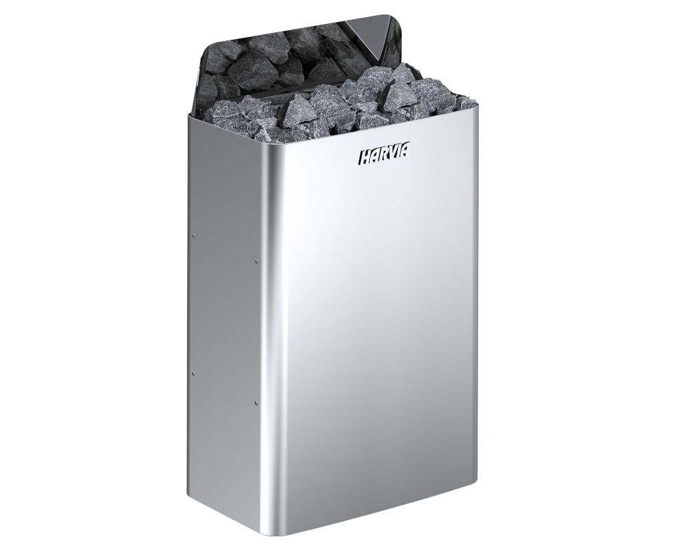 Harvia THE WALL Saunaofen silverSTEEL ohne Steuerung