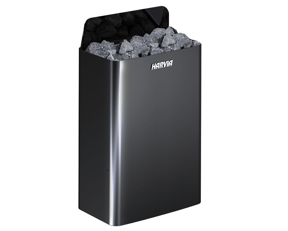 Harvia THE WALL Saunaofen blackSTEEL ohne Steuerung