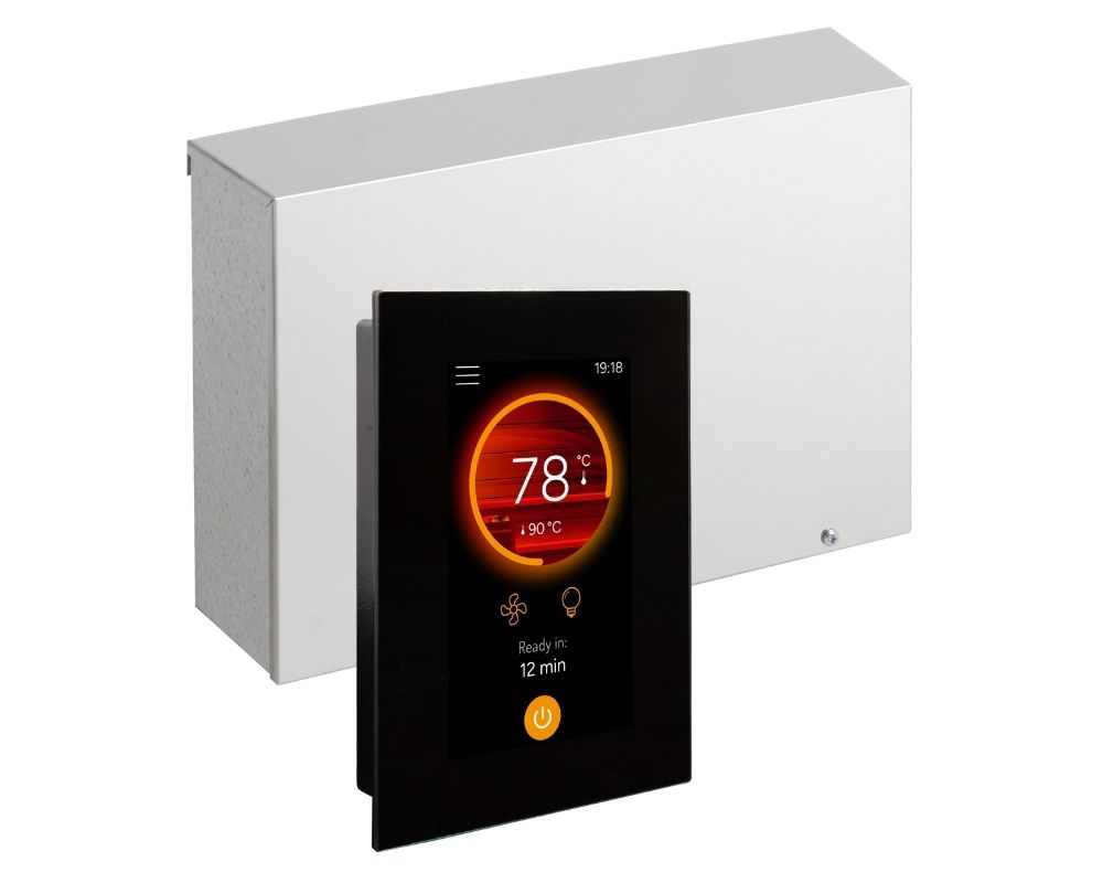 Harvia FENIX Saunasteuerung WiFi I 4,3′′-Touchscreen Steuerung 11-17 kW Combi Saunaöfen I FX1104XC I FX1704XC I FX1104CXC