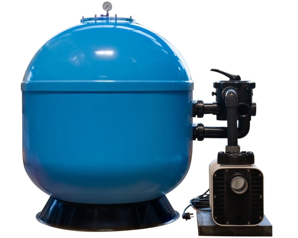 OKU Sandfilteranlage GFK Atlantica Kessel Ø 900 mm | Filteranlage für Pools OKU Atlantica | Filterbehälter, Ventil und Pumpe