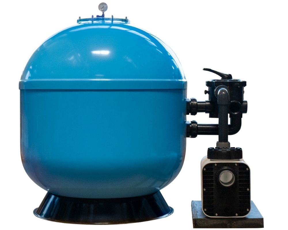OKU Sandfilteranlage GFK Atlantica Kessel Ø 900 mm | Filteranlage für Pools OKU Atlantica | Filterbehälter, Ventil und Pumpe