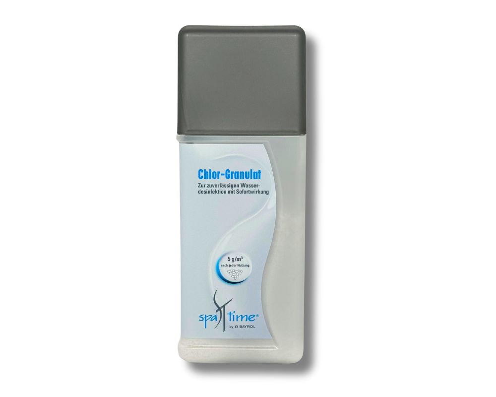 Bayrol SpaTime Chlor-Granulat 1 kg | schnelllösliches Chlorgranulat | desinfiziert zuverlässig das Whirlpoolwasser | kalkfrei | pH-neutral
