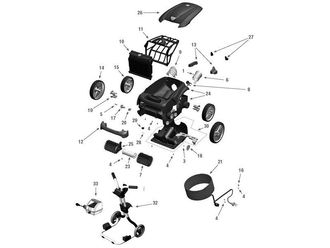 Gehäusedeckel für Vortex 3, Nr. 26 Schwimmbadreinigung Ersatzteile