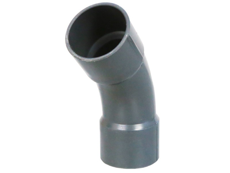 PVC Bogen 45° 50 mit 2 x Klebemuffe