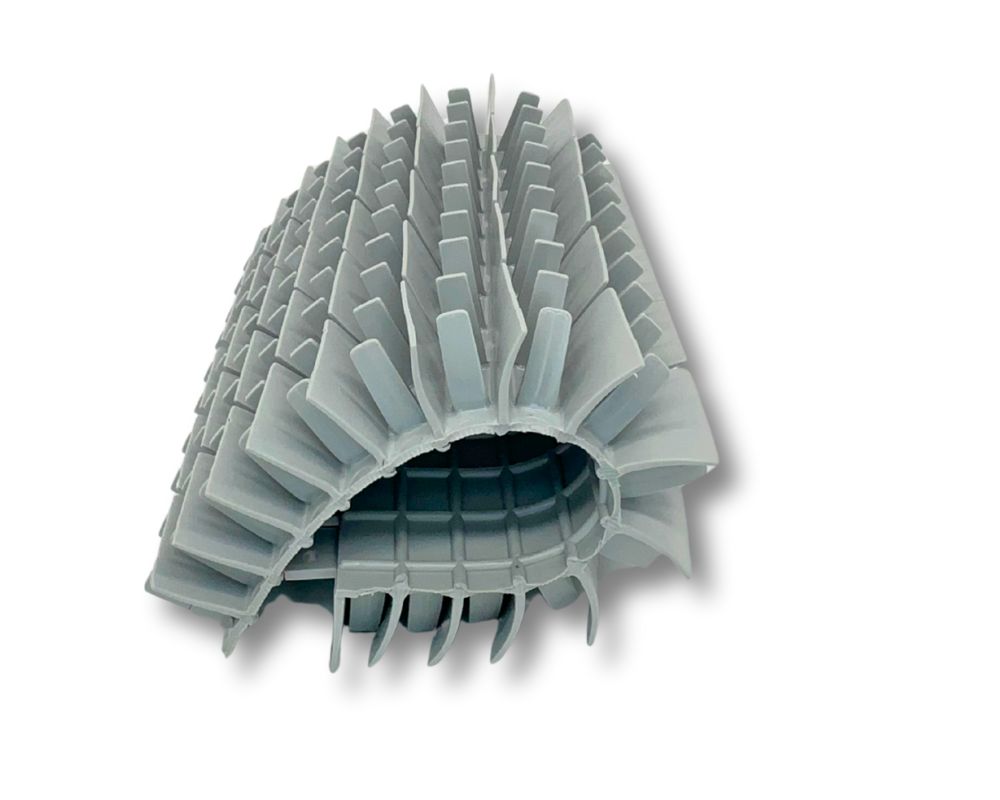 PVC Bürste 145mm lang grau Dolphin Poolreiniger | Maytronics Dolphin Supreme Poolroboter | Original Ersatzteil | Ersatz Bürste | PVC Bürste