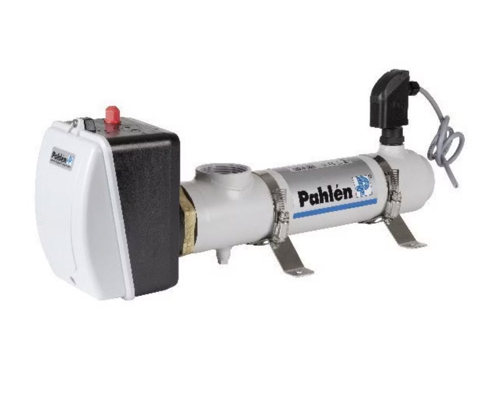 Pahlen Elektroheizer Kompakt / Heizstab aus Titan 12 kW mit Durchflussschalter