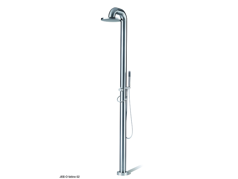 JEE-O fatline 02 Gartendusche poliert mit Handbrause