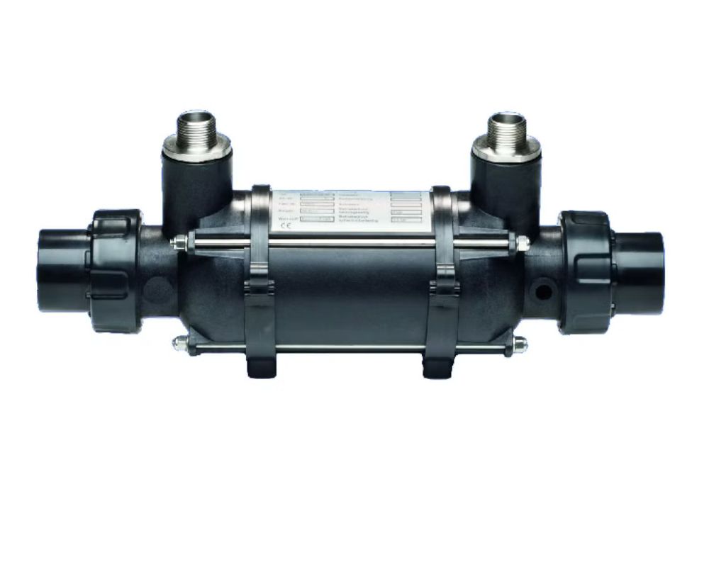 Daprà Wärmetauscher KWT 46 - 46 kW aus Kunststoff + Edelstahlwellrohr | Schwimmbadwärmetauscher Dapra aus Kunststoff mit Edelstahlheizspirale