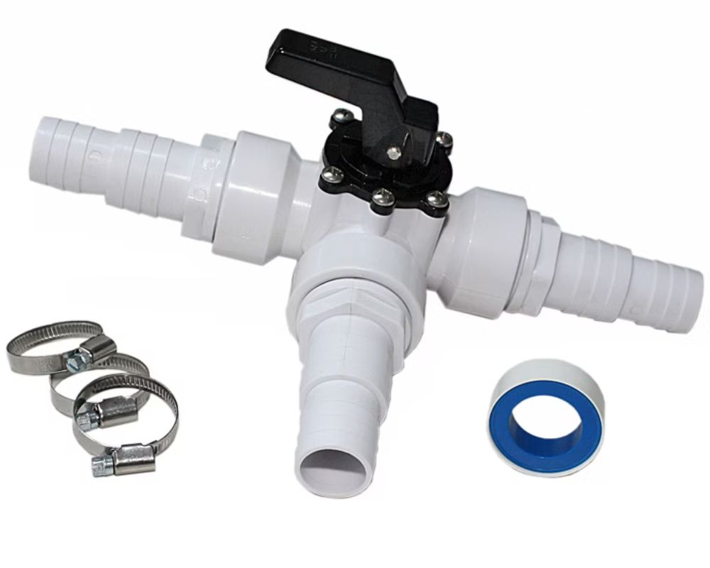 3-Wege Solarschieber 1 1/2" IG Bypass Adapter Set